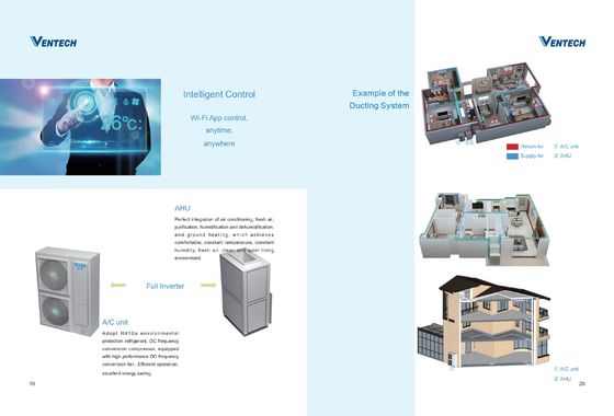 16kw-32KW Constant Humidity Full House Air Conditioner / Central Ac For Home